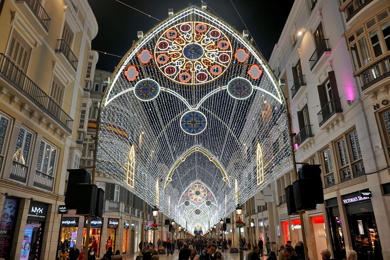 Malaga Christmas Lights 2024